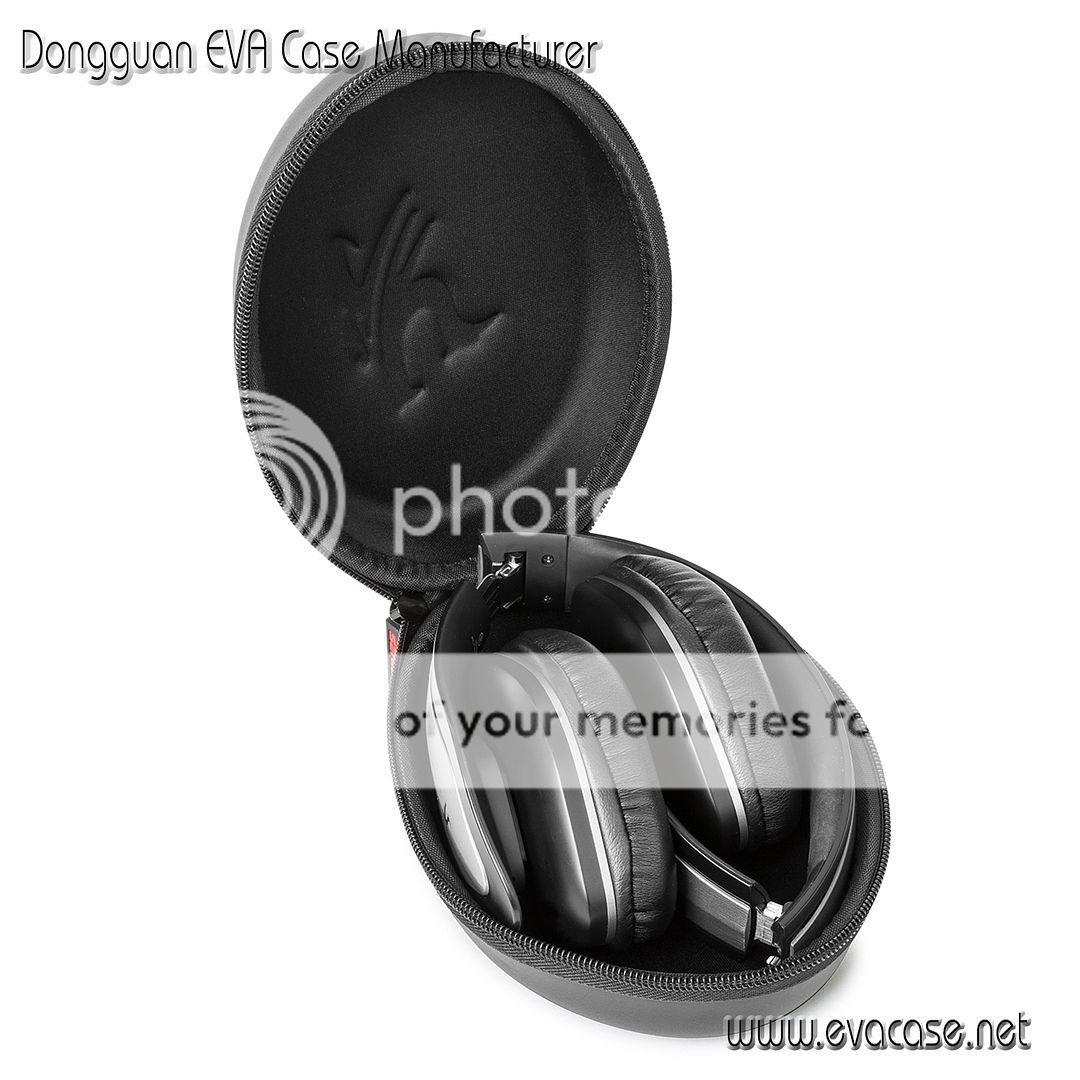 Hard EVA foldable headphone case Universal fitting large capacity